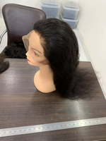 Kualitas terjamin harga grosir rambut Virgin Remy manusia Wig renda penuh transparan untuk rambut India alami Beli pemasok India