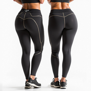 Pantalones Jogger de compresión sin costuras de cintura alta para mujer de secado rápido Yoga entrenamiento Fitness gimnasio señoras Fitness Leggings ropa - Product Image 1