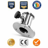 Support de mât de drapeau en acier inoxydable 316 pour montage en haut, 1 pouce (25 mm), 85 degrés, accessoire de quincaillerie pour yacht et bateau