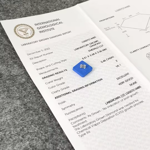 Certificado IGI Esmeralda 0.46ct E Color VS1 Diamante CVD suelto Diamante cultivado en laboratorio - Product Image 4