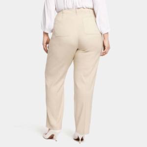 Pantalones Deportivos Casuales Transpirables de Algodón para Mujer, Talla Grande, Pantalones Rectos de Tela de Poliéster/Algodón, Pantalones Cargo Planos para Mujer - Product Image 6