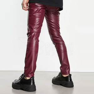 Pantalones de Lona y Cuero Casuales Ligeros Hechos a Medida para Hombre con Logotipo Personalizado, Cintura Media, Diseño Único, Precio al por Mayor - Product Image 2