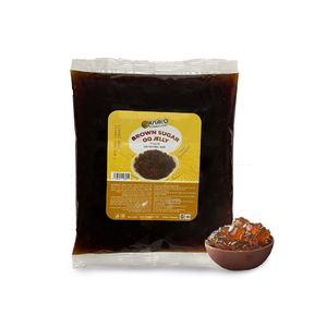 Azúcar Moreno de alta calidad QQ Jelly Pearl Soft Drink Topping Ingredients Bag Embalado para té de burbujas y té con leche - Product Image 5