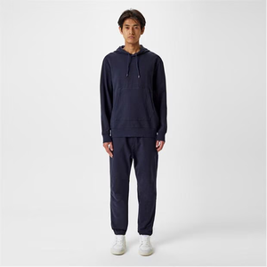 Sweat à capuche pull confortable avec poches sweat à capuche uni sans fermeture éclair pour les activités de plein air surdimensionné mode conception d'épaule tombante - Product Image 6