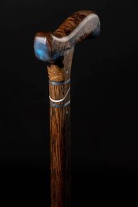 ไม้เท้าเดินทำจากไม้กันลื่นที่มีด้ามจับแข็งแรงหลายรูปทรงสำหรับคนสูงอายุที่ฟื้นฟู - Product Image 6