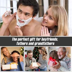 Paquete de 4 Cabezales de Afeitado de Repuesto Negros, Impermeables IPX7, para Afeitadoras Eléctricas, para Usar en la Cara - Product Image 4