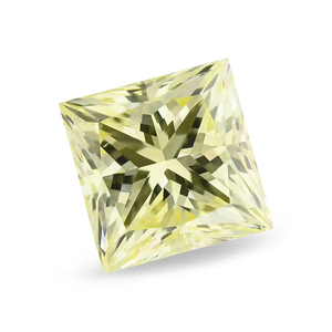 แหวนเพชรทรงปรินเซสคัทสีเหลืองสดใส 1.25 กะรัต เพชรเพาะเลี้ยงในห้องปฏิบัติการ ได้รับการรับรองจาก IGI แหวนหมั้นและแหวนแต่งงาน - Product Image 3