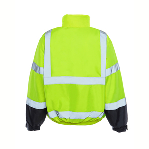 Veste de sécurité de soudage pour hommes avec poignets réglables Veste de protection de travail de soudage avec col montant Vestes de travail pour hommes - Product Image 5