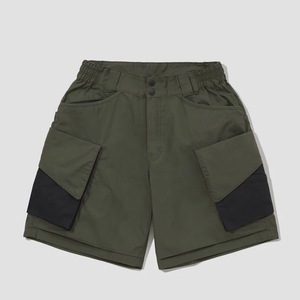 Venta al por mayor de ropa de calle informal de verano para hombre personalizado negro de nailon algodón Jogger cordón Cargo pantalones cortos de secado rápido transpirable - Product Image 1