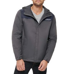 Vêtements pour hommes de style High Street Vestes de pluie pour l'extérieur Matériau respirant Polyester Nylon Imperméable Vestes d'hiver personnalisées - Product Image 1