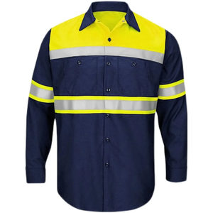 Polo de travail réfléchissant haute visibilité personnalisé pour hommes Chemises de sécurité pour les travailleurs du bâtiment Chemise de travail légère - Product Image 4