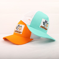 Casquettes de camionneur ODM en gros, personnalisées avec logo en patch tissé animalier, visière incurvée, pour hommes et femmes, décontractées, performantes, pour l'hiver, le voyage, la pêche, tendance