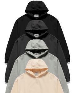 เสื้อฮู้ดสวมหัวผ้าฝ้าย100% พอดีตัวปกติของผู้ชายเสื้อมีโลโก้ด้านหน้าแบบกำหนดเองระบายอากาศได้ดีและเป็นมิตรกับสิ่งแวดล้อม - Product Image 3