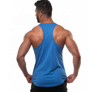 100% algodón de secado rápido ropa deportiva gimnasio camiseta sin mangas Fitness diseñado hombres camisetas sin mangas Muscle Fit entrenamiento Fitness hombres camiseta sin mangas - Product Image 6