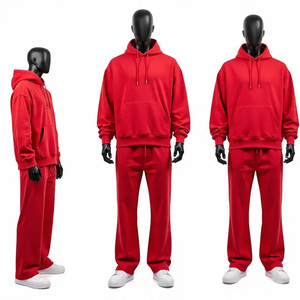 Ensemble de survêtement personnalisé avec logo, ensemble de jogging à capuche, 100% coton, ensemble de survêtement pour hommes et femmes, survêtement en gros, fabricant - Product Image 5