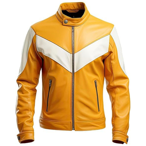 Chaqueta de invierno de cuero informal de alta calidad para hombre, soporte transpirable a prueba de viento, logotipo personalizado, venta al por mayor, tendencia de moda Otoño Invierno - Product Image 1