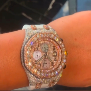 Reloj de Diamantes Moissanite Personalizado de Alta Calidad para Hombre, Estilo Hip Hop, Regalo de Joyería de Diamantes - Product Image 2