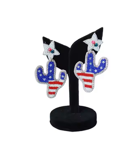 OEM bohemio joyería hecha a mano girasol sonrisa gafas de sol pendientes arroz con cuentas pendientes mujeres de fabricante indio - Product Image 2