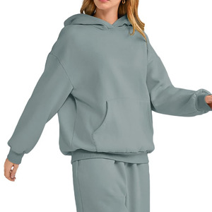 เสื้อฮู้ดถักสำหรับผู้หญิงเสื้อสเวตเตอร์มีฮู้ดเสื้อสเวตเตอร์โชว์ไหล่แนวสตรีทสวมใส่สบายไม่ระคายเคืองผิวระบายอากาศได้ดีเป็นมิตรต่อสิ่งแวดล้อม - Product Image 3