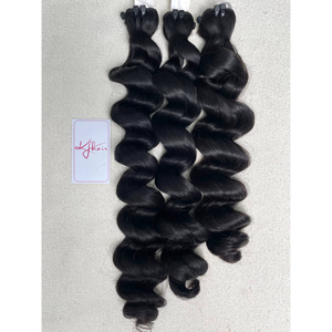 ผมเวียดนามแท้ 100% แบบดับเบิ้ลดรอว์  แบบเวฟ  ไม่ผ่านการแปรรูป  จัดเรียงเกล็ดผม  น้ำหนัก 100 กรัม  แบบดับเบิ้ลเวฟ  แบบดับเบิ้ลเวฟ  สำหรับต่อผม - Product Image 1