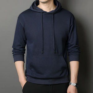 Sweats à capuche pour hommes Automne 100% coton tricoté doublé anti-froissement surdimensionné de haute qualité et à bas prix - Product Image 6