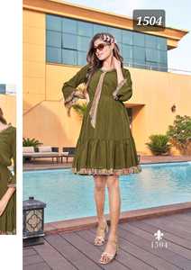 Nhà Sản Xuất Thời Trang Nữ Kurti Vải Lót In Họa Tiết Phong Cách Phương Tây Chất Lượng Cao Lạ Mắt Thiết Kế - Product Image 2
