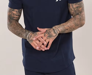 T-shirt en jersey pour homme, coupe classique, haute qualité, polyester et coton, impression sérigraphique personnalisée, anti-plis, séchage rapide, vente en gros - Product Image 4