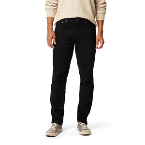 Pantalons en jean décontractés droits pour hommes grande taille, best-seller, jeans noirs foncés personnalisés, 100% coton sergé, Bangladesh - Product Image 1