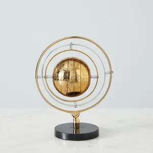 Astrolabium avec support en pierre noire BN 2088Z est une sphère armillaire avec un support en pierre noire Les sphères armillaires sont des modèles - Product Image 2