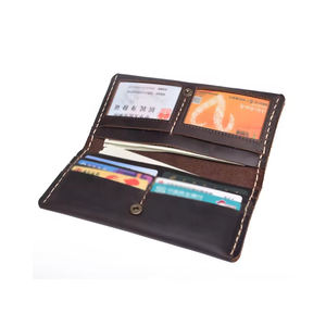 Cartera Larga Bifold Unisex de Cuero, Delgada, con Clip para Billetes, Monedero y Tarjetero - Product Image 3