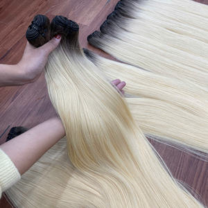 Extensions de cheveux à trame couleur ombrée BEST SELLING, cheveux raides naturels, prêts à être expédiés, cheveux humains vietnamiens - Product Image 5