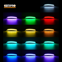 Feux de position latéraux de pare-chocs LED RGB pour Dodge Charger 2015-2023, lentille fumée, homologués DOT SAE, clignotants – Ventes Flash
