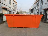 Bac à déchets standard de 5 m3 avec porte à battants, gestion des déchets, bac de recyclage, bac à déchets