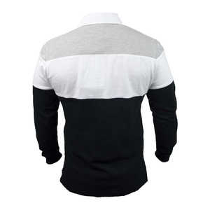 Camiseta de rugby de estilo clásico de alta calidad rayas sólidas con uniforme de rugby para equipos de fútbol - Product Image 3