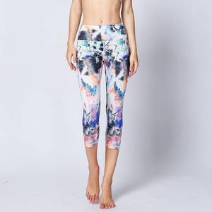 Premium Quality <b>Women's</b> Cotton/Bamboo Fiber High Waist Yoga <b>Leggings</b> Breathable Quick Dry Customized Logo MS-CL-006 - Product Image 3