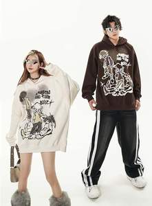 Nuevo diseño de los hombres gráficos de gran tamaño Hip Hop Streetwear Casual Sudadera con capucha suéter - Product Image 4