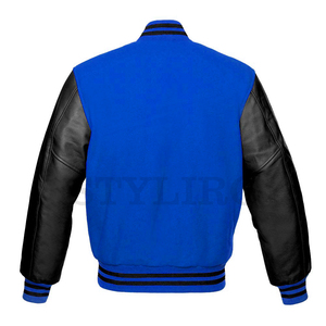 Men's Custom Printed Oversize Varsity Jackets Breathable Baseball Letterman Bomber with Embroidered Logo <b>Fleece</b> Fabric - Product Image 4