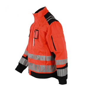 Chaqueta de Seguridad Reflectante de Alta Visibilidad, Impermeable, Fluorescente, ANSI Clase 2, Uniforme para Construcción, Electricistas, Uso Industrial - Product Image 2