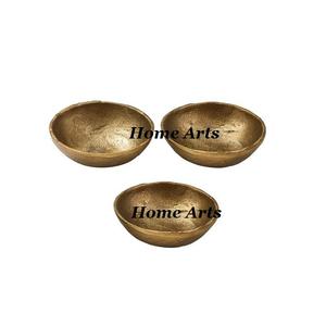 Cuenco decorativo de aluminio de diseño antiguo con la mejor calidad, dulces de Color dorado, cuenco para servir frutas secas de Home Arts - Product Image 5