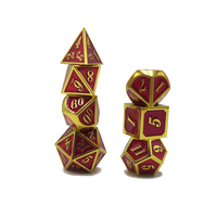 Ensemble de dés D12 en métal sculpté en forme de polyèdre pour jeux de rôle et de société avec logo personnalisé