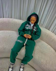 Wholesale Embroidery logo Full Zip up Hoodies Men Streetwear Custom Heavyweight Y2k Puff Print Hoodies Men <b>Tracksuit</b> - Product Image 5