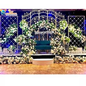 Nouvel arrivage de cadre de porte en métal pour mariage magique Murs à bougies Toile de fond en métal pour scène de mariage juif Arche en métal Décorations de mariage - Product Image 1