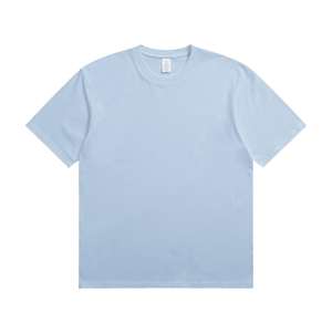 เสื้อยืดผู้ชายผ้าแคนวาสหนาน้ำหนัก 230 กรัม คุณภาพสูง ไซส์ยุโรป ไซส์ใหญ่ คอหลวม ทรงหลวม ลายเรียบ รับสั่งทำ - Product Image 5