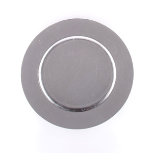 Assiette de présentation ronde moderne en fer peinte à la main pour les réceptions - Product Image 6
