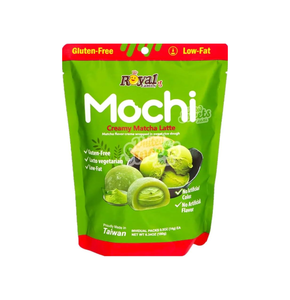 ROYALFAMILY Mochi Mini Sabor a Matcha Latte Cremoso 40g por 100g Energía 1570 Kj 372 Kcal Grasa 10g Carbohidratos 75g Para Energía - Product Image 1