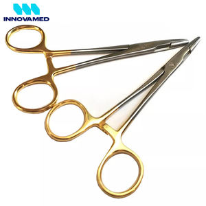 INNOVAMED El mejor soporte de aguja TC de acero de material con tijera Fuente de alimentación manual de 140 mm de longitud Producto más nuevo - Product Image 6