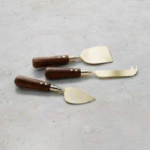 Juego de cuchillos para queso de último diseño, cortador de pastel de acero inoxidable y juego de cuchillos para servidor con mango de resina para cuchillo decorativo de mesa - Product Image 5