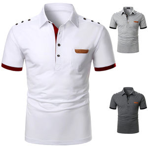 Été à séchage rapide pour hommes 100% coton de haute qualité pour T-shirts polo motif d'impression tactique à manches courtes-Service OEM disponible - Product Image 6