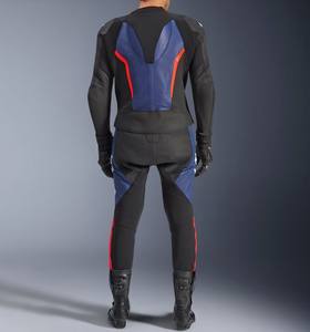 Combinaison de moto personnalisée en cuir, coupe-vent et respirante, pour la course, avec détection par aiguille - Product Image 4