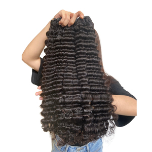 วิกผมลอนแบบลอนที่สวยงามเนื้อนุ่มติดทนนานวิกผมถักแบบ HD ไม่พันกัน - Product Image 1